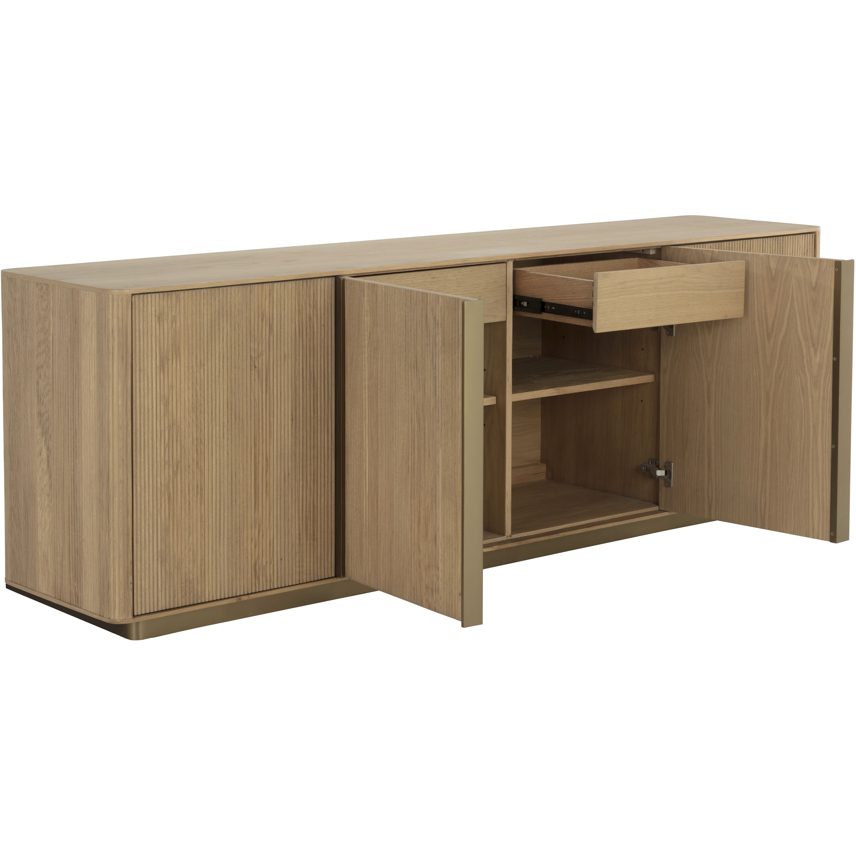 Kalla 84 X 19 inch Rustic Oak Sideboard